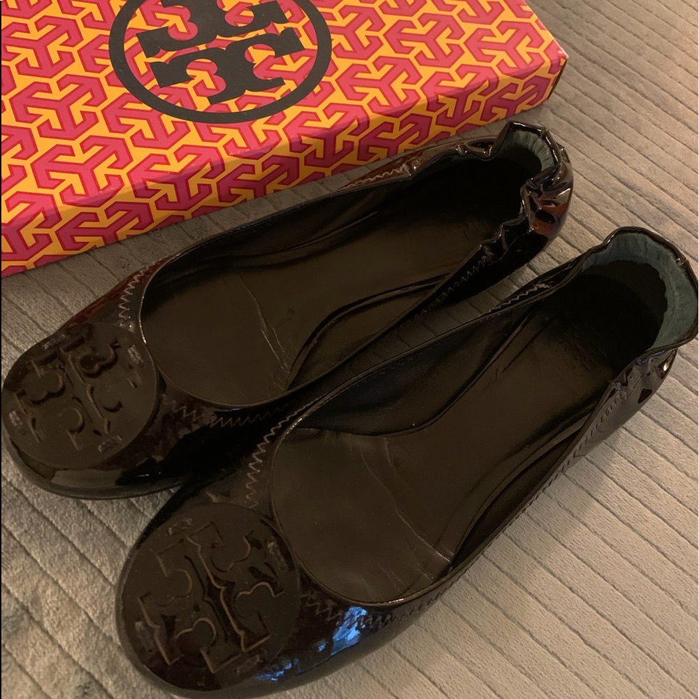 Tory Burch Reva Patent Ballet Flats